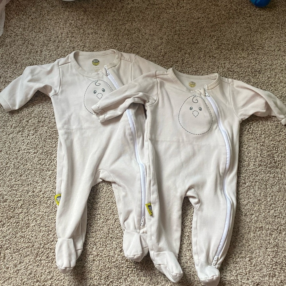 Nested Bean Footed Pajamas set of 2